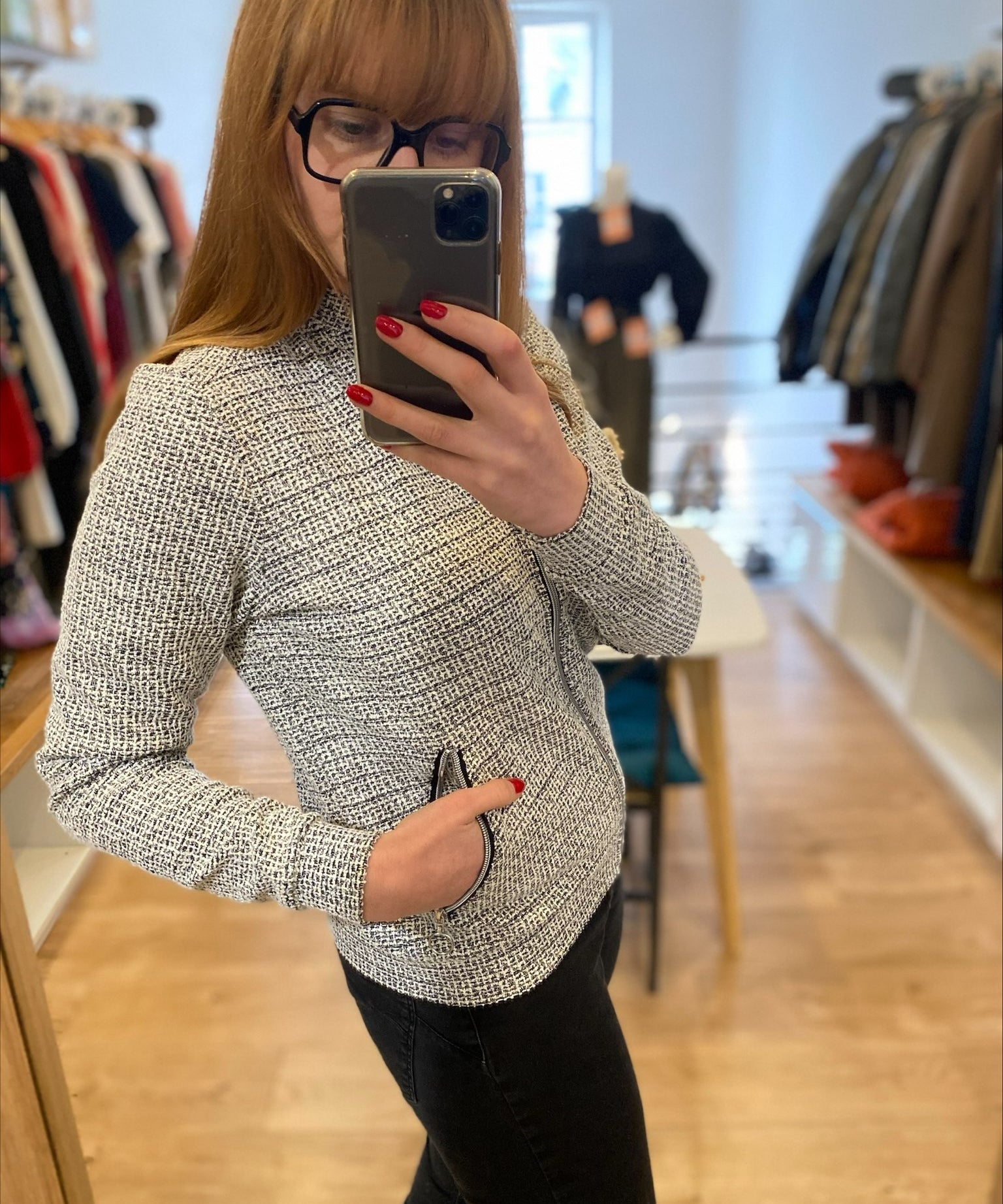 Veste teddy Doyas - Noir gris - Sun Valley femme