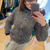 Cardigan Kitty - Argent foncé - FABIENNE CHAPOT
