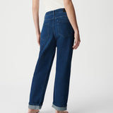 Jean boyfriend crop - Bleu - IKKS WOMEN