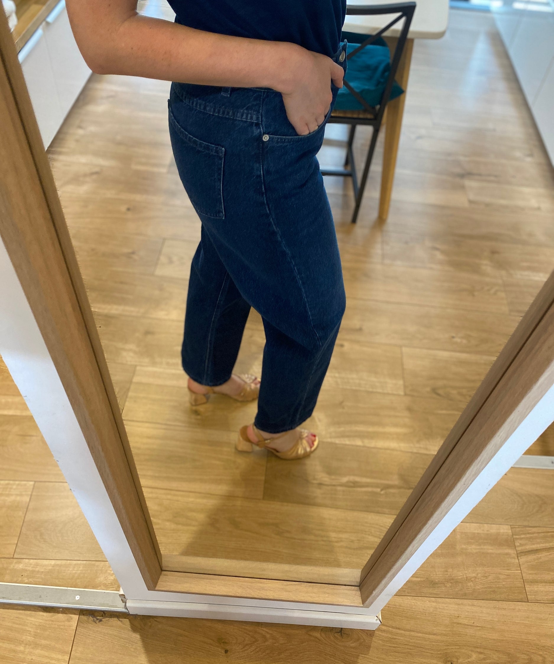 Jean boyfriend crop - Bleu - IKKS WOMEN