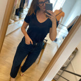 Jean boyfriend crop - Bleu - IKKS WOMEN