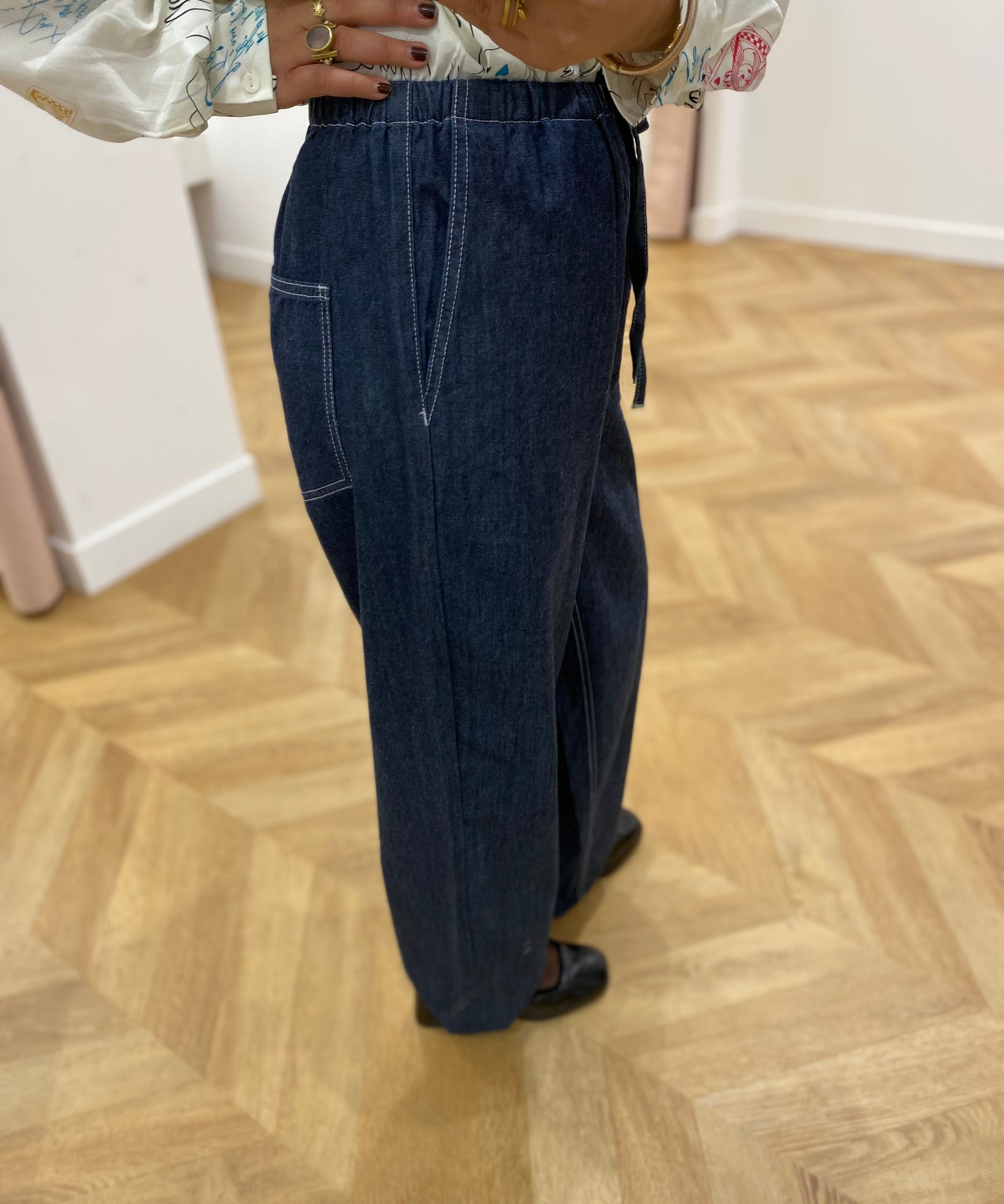 Jean décontracté - Dark Blue Denim - OBJECT