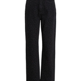 Jean droit à taille haute Vikelly - Noir léo - VILA