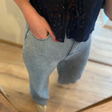 Jean large à bords francs - Bleu clair - IKKS WOMEN