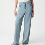 Jean large à bords francs - Bleu clair - IKKS WOMEN