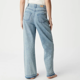 Jean large à bords francs - Bleu clair - IKKS WOMEN