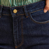 Alicia Stylish Wide-Leg Jeans - Authentic Dark - I.CODE