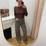 Jean loose imprimé Socca - Léopard - GRACE & MILA