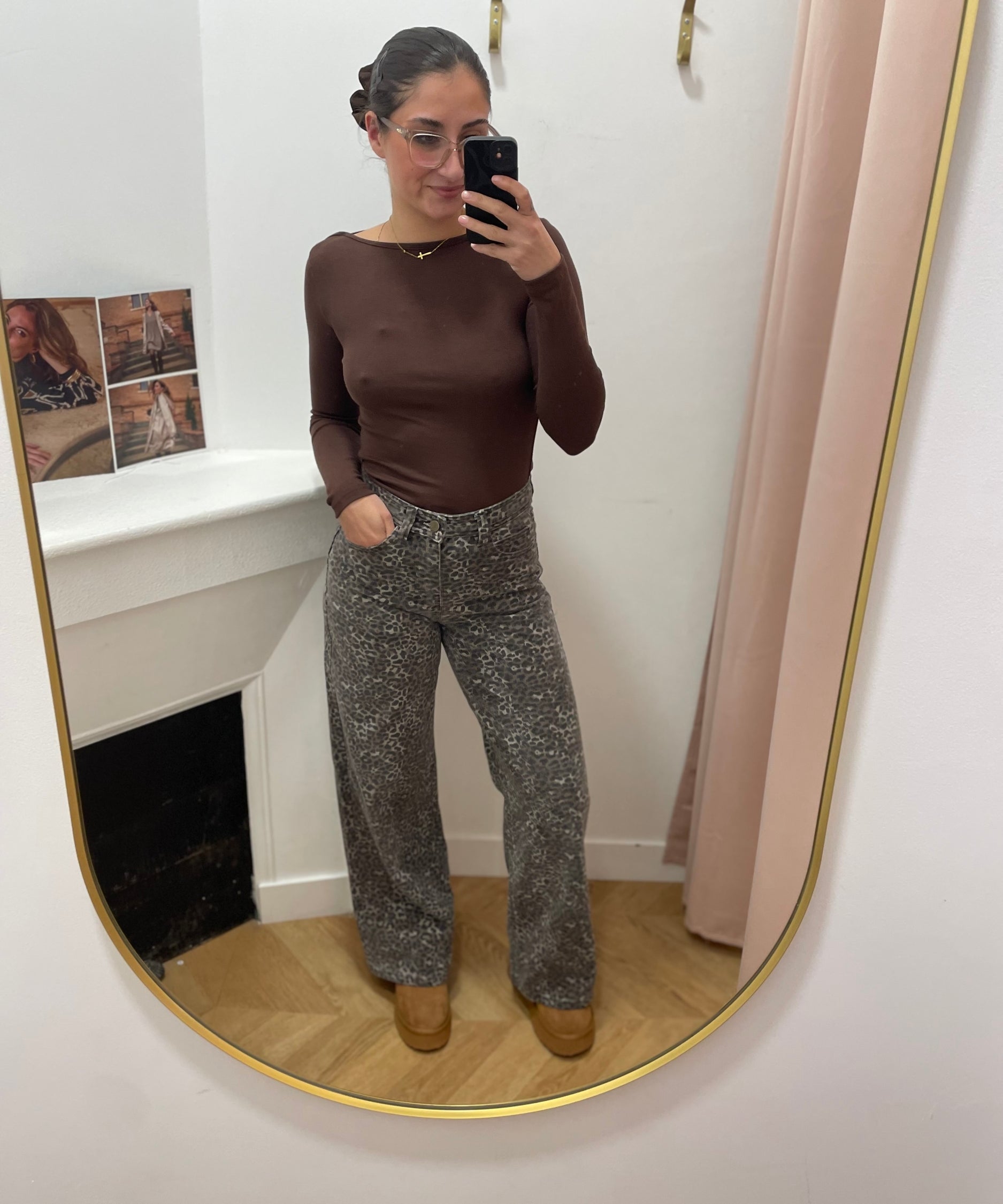 Jean loose imprimé Socca - Léopard - GRACE & MILA