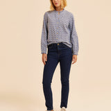 Jean slim tendance Carole - Bleu foncé - I.CODE