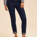 Jean slim tendance Carole - Bleu foncé - I.CODE