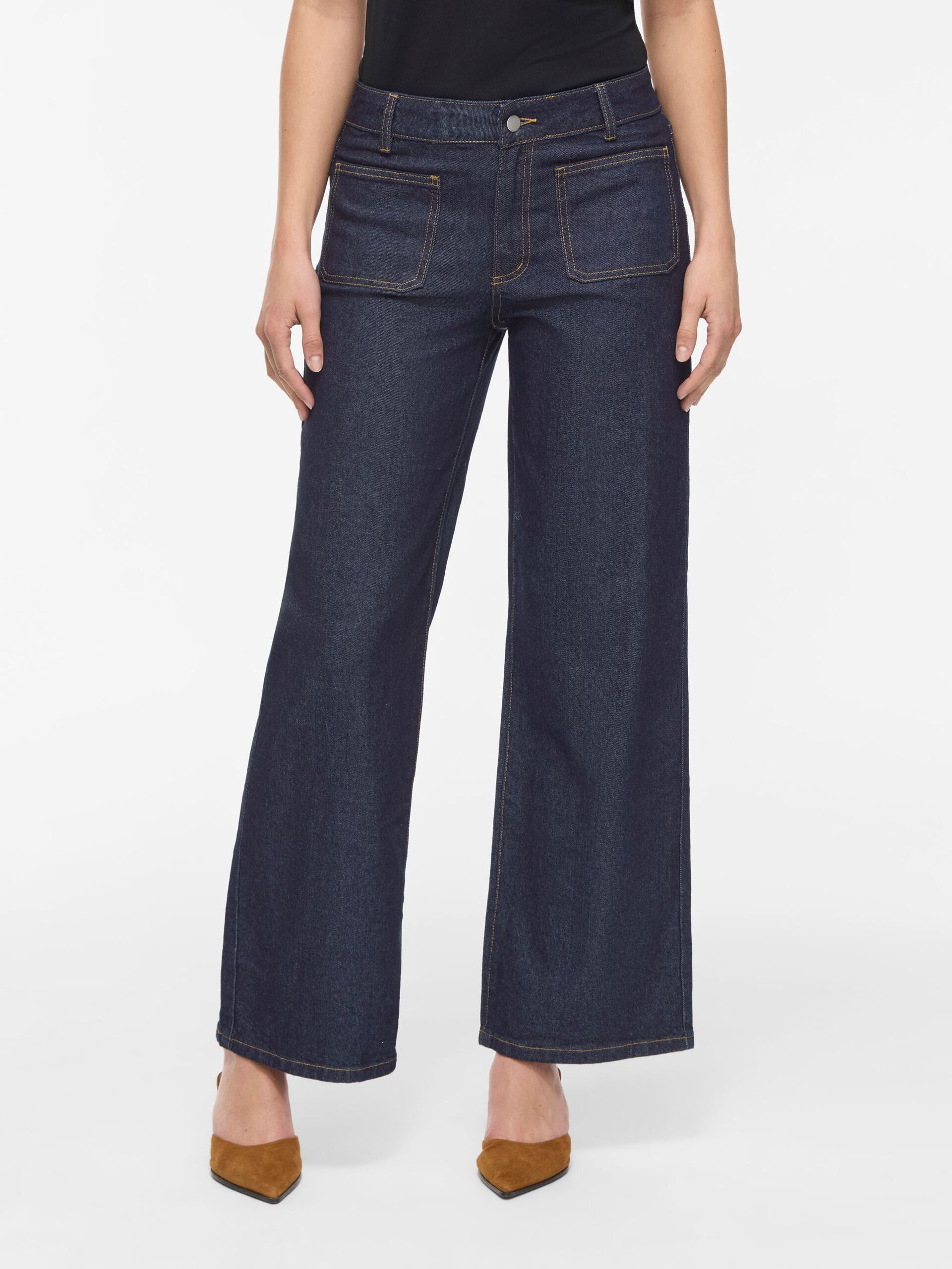 Jean Viflorie VILA Dark Blue Denim porté – vue de face