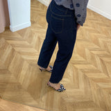 Jean large Viflorie VILA Dark Blue Denim vu de dos