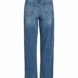 Jean droit taille haute Vikelly - Medium Blue Denim - VILA