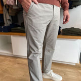 Pantalon slim à motif carreaux - Beige - IKKS MEN