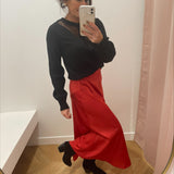 Jupe midi Joelyne - Rouge - AN'GE