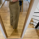 Pantalon large à carreaux Jonas - Camel - SUNCOO