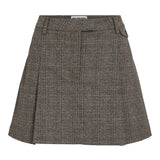 Jupe courte taille mi-haute Roubrent - Chicory Coffee - ROUGE EDIT