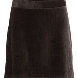 Jupe courte en velours côtelé Vikita - Noire - VILA