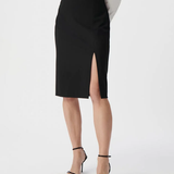 Jupe crayon fendue - Noire - IKKS WOMEN