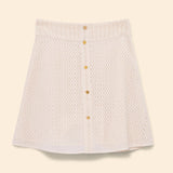 Jupe courte dentelle - Ecru - I.Code