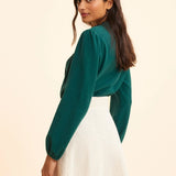 Jupe courte dentelle - Ecru - I.Code
