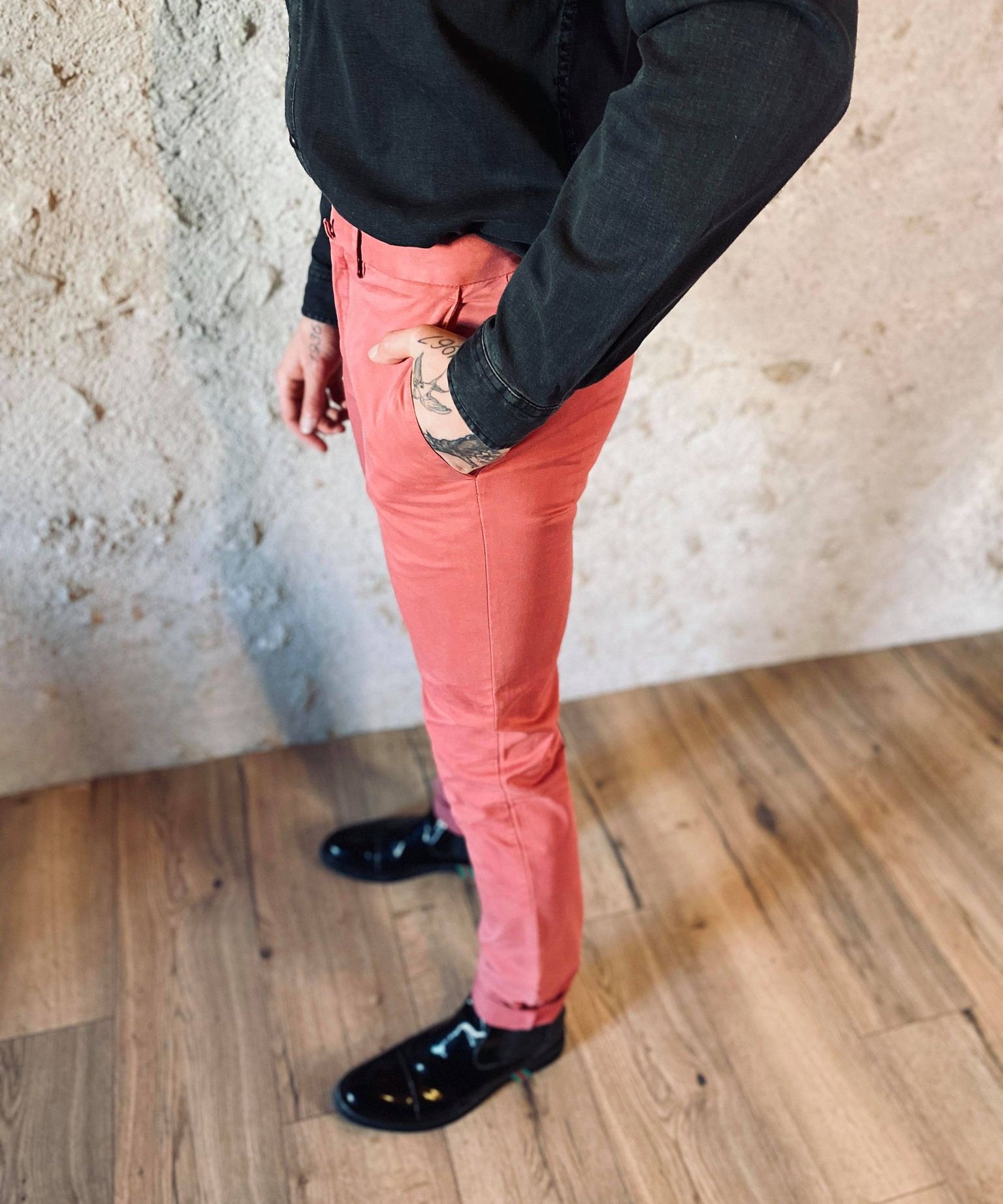 Chino Kensington - berry - HACKETT LONDON