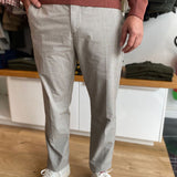 Pantalon slim à motif carreaux - Beige - IKKS MEN