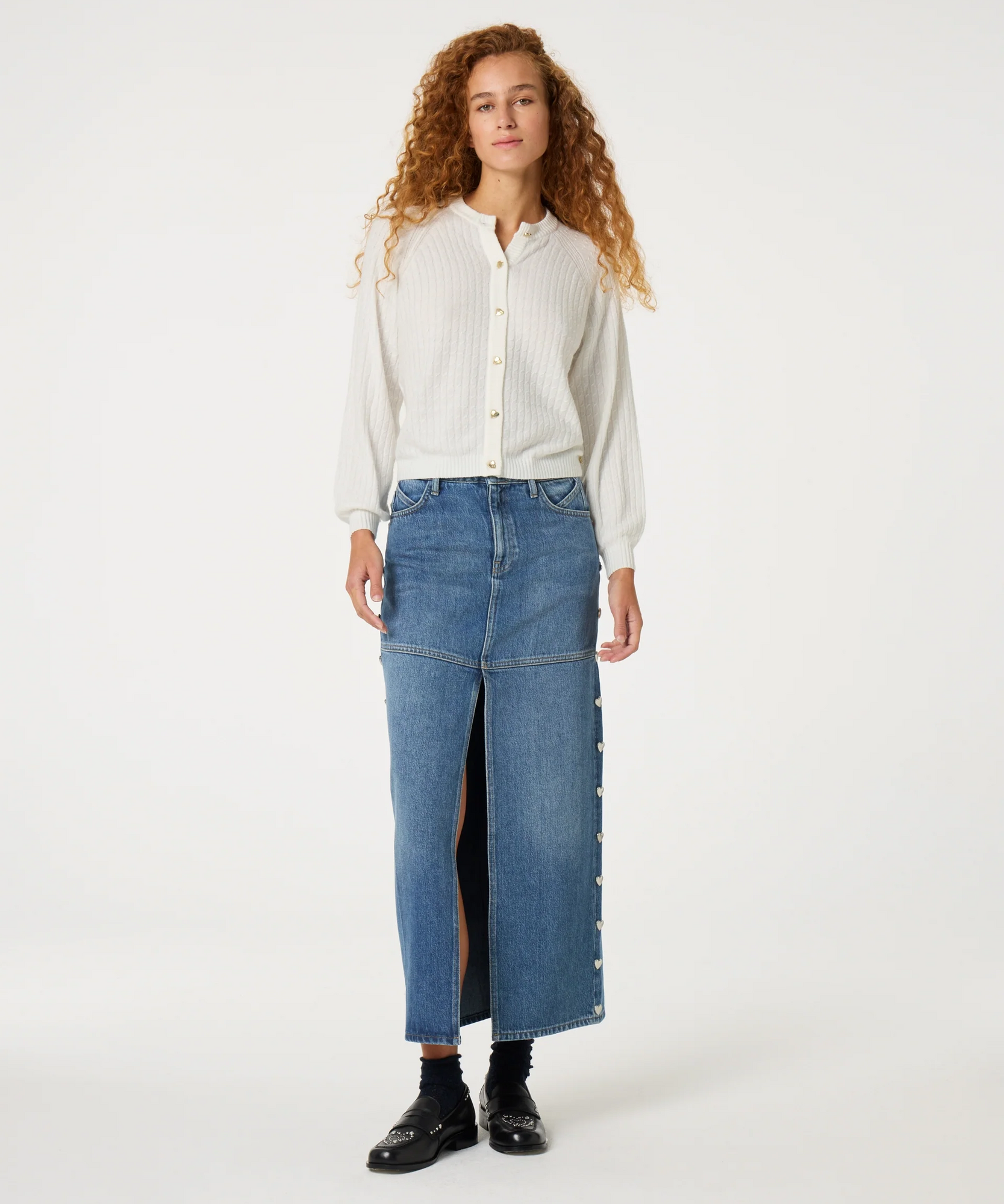 The Charlotta Cardigan - White - FABIENNE CHAPOT