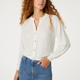 Le cardigan Charlotta - Blanc - FABIENNE CHAPOT