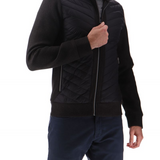 Veste molleton bi-matière Leeky - Gris chiné - Sun Valley homme
