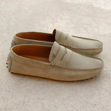Mocassins à picots Lewis - Vert cendré - BOBBIES HOMME