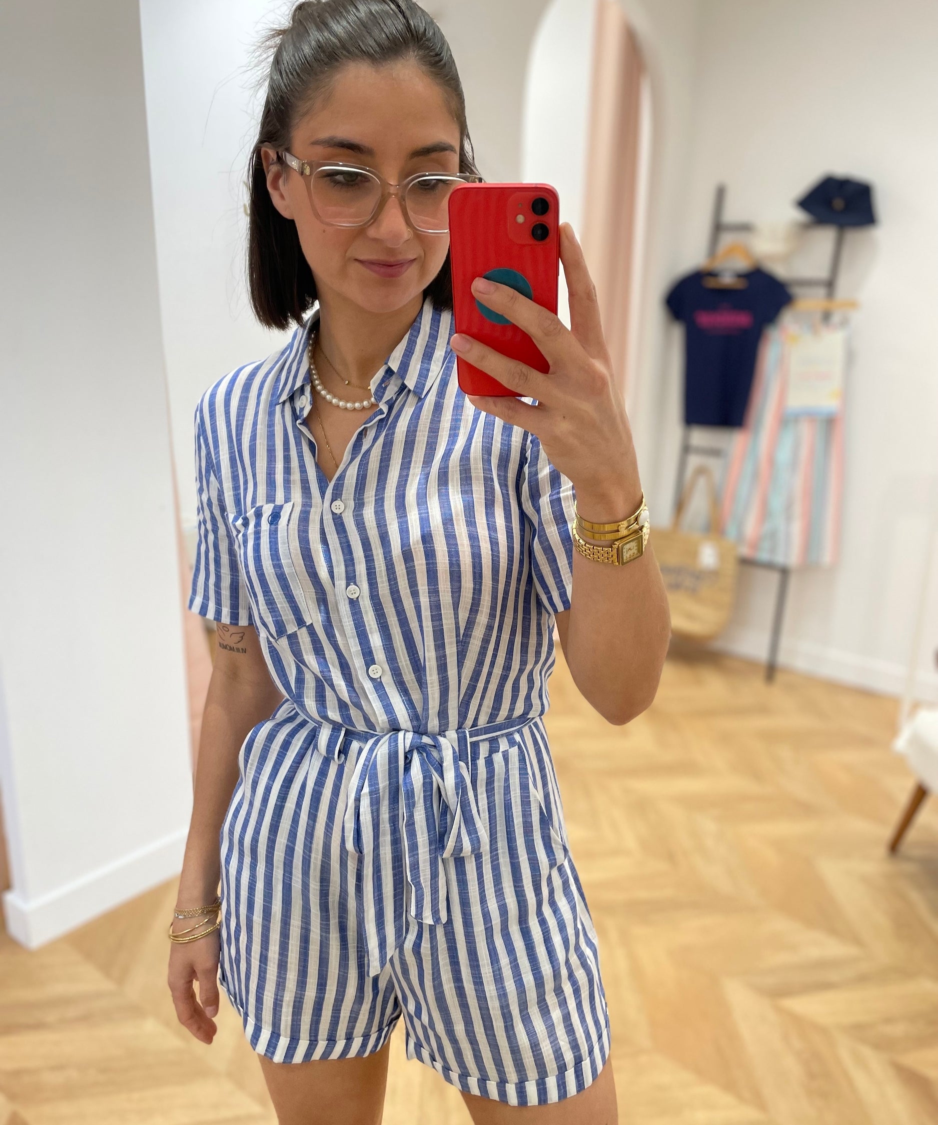Combi short Liva - Bleu - LA PETITE ETOILE