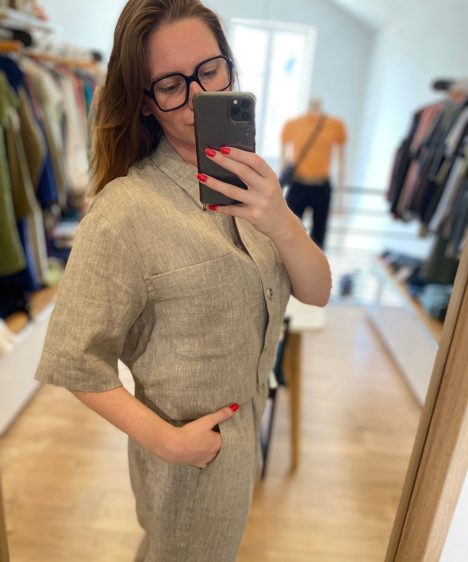 Chemise courte boutonnée Loki - Kaki - SUNCOO