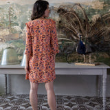Robe courte imprimé tie&dye - Orange - LOLA ESPELETA