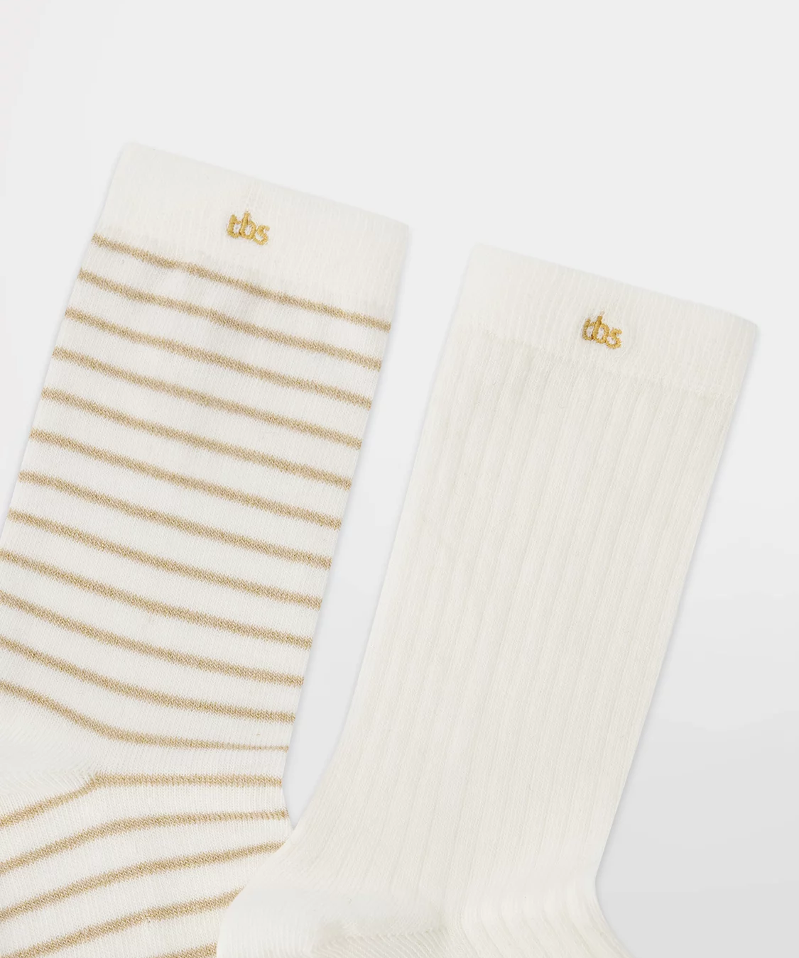 Lot de 2 paires de chaussettes Setluxy - Rayé + Tofu - TBS FEMME
