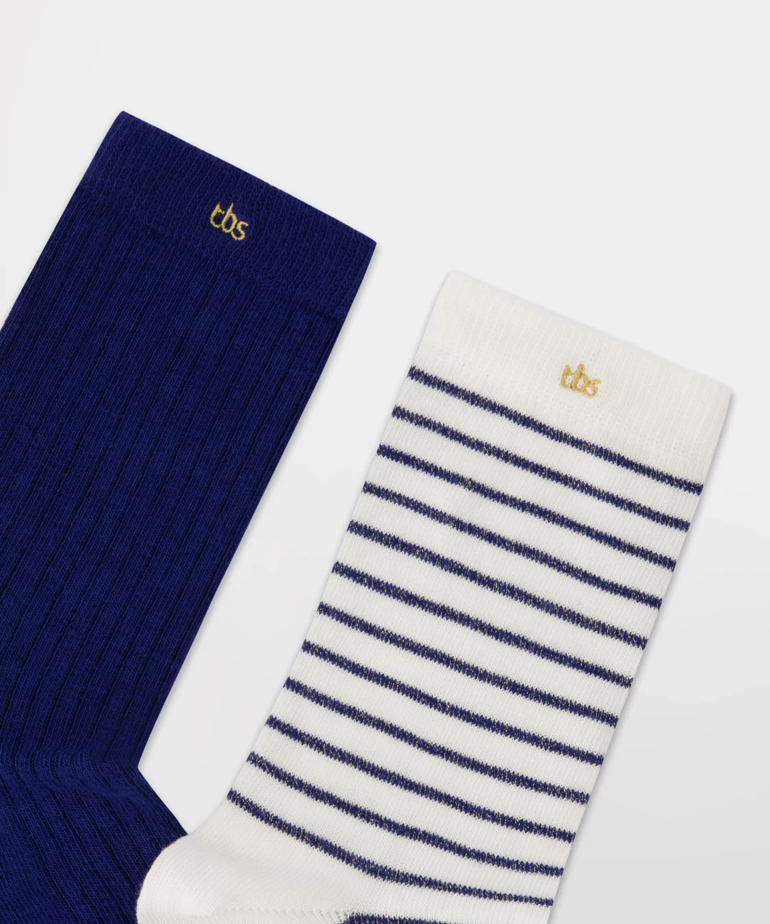 Lot de 2 paires de chaussettes Setluxy - Rayé + Baltique - TBS FEMME