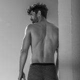Lot de 2 Boxers pour Homme Coton Elasthanne Nautique - Marine et Gris - TBS Homme