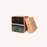 Lot de 3 chaussettes en coton - Vert multicolore - FAGUO HOMME