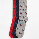 Lot de 3 chaussettes à motifs faisan - Multicolore - BARBOUR HOMME
