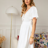 Robe dentelle Angelonia - Blanc - LOVIE & CO