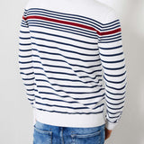 Pull à rayures - Blanc - Petrol Industries