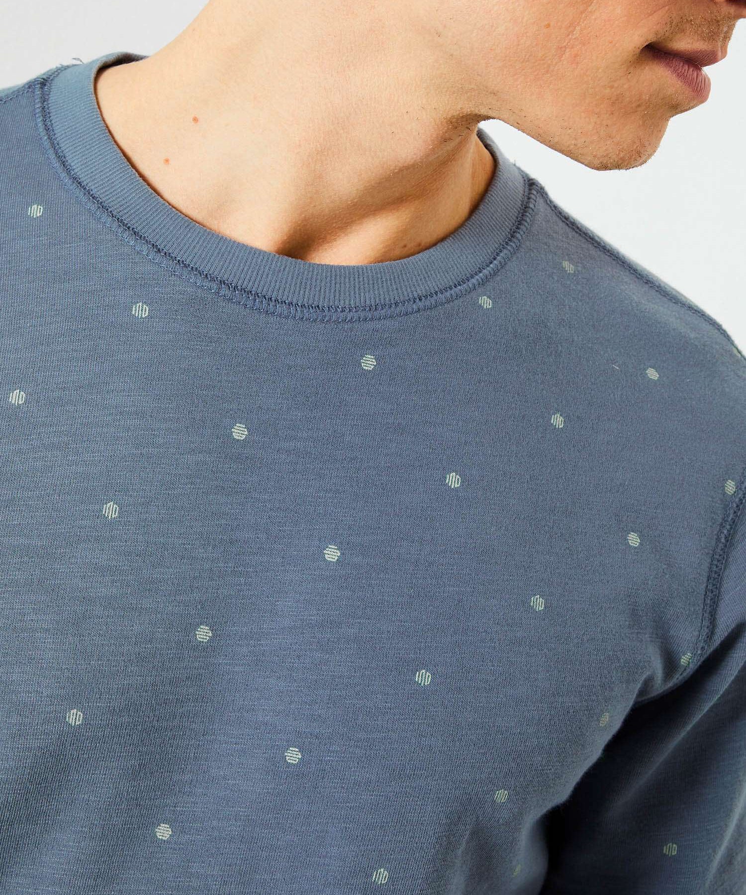 Sweat-shirt bleu - imprimé - Petrol Industries
