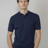Polo en tricot fin n°200 - Dark petrol - Petrol Industries