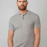 Polo en tricot fin n°200 - Gris clair - Petrol Industries