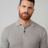 Polo en tricot fin n°200 - Gris clair - Petrol Industries