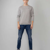 Pull en tricot fin N°205 - gris clair - Petrol indutries