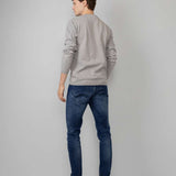 Pull en tricot fin N°205 - gris clair - Petrol indutries