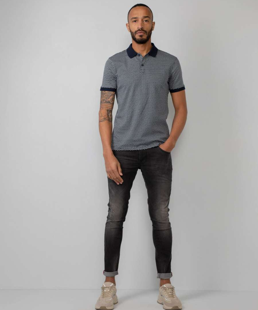 Polo texturé n°903 - Dark navy - Petrol industries