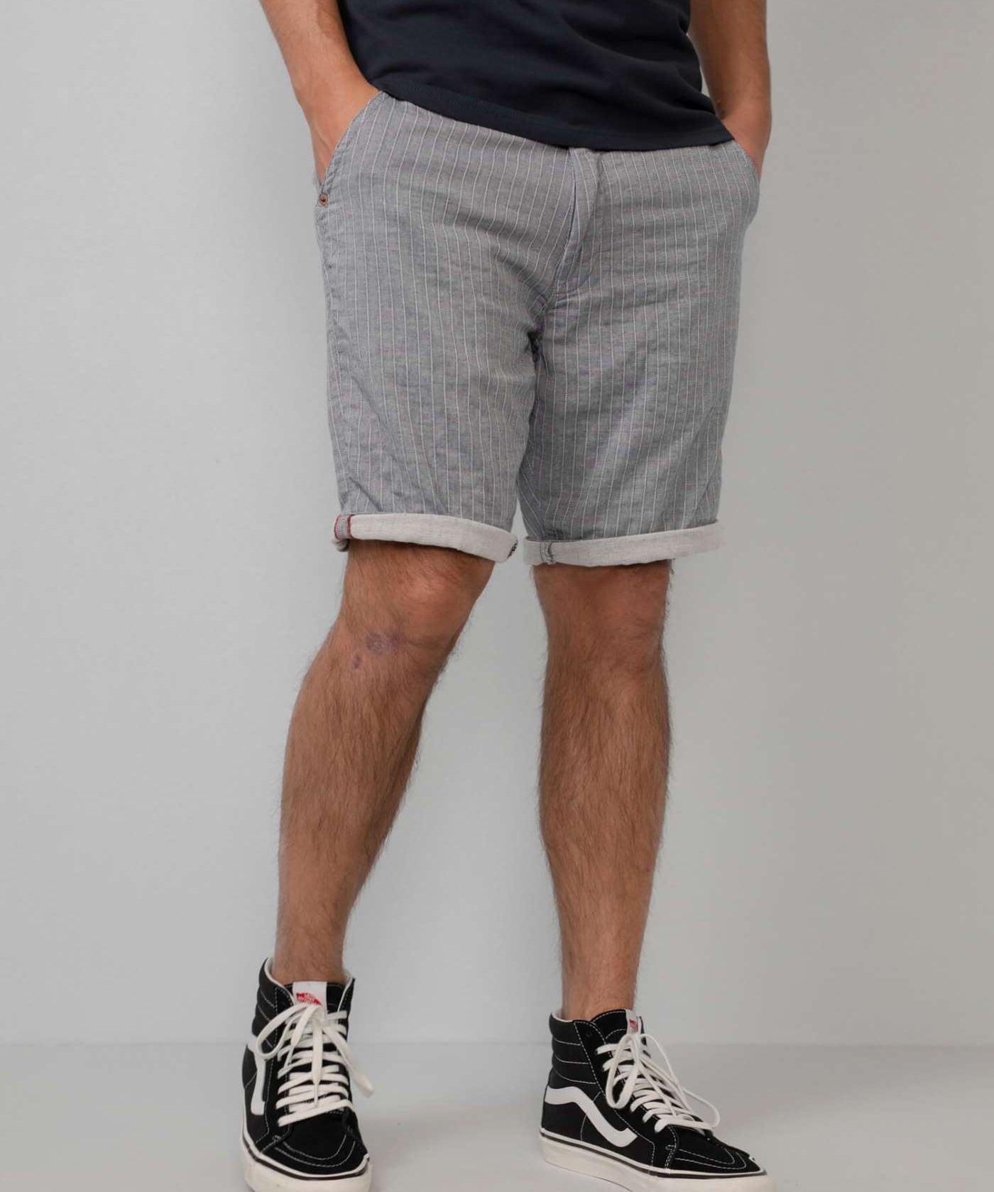 Short chino en jean n°530 - Bleached indigo - Petrol industries